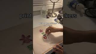 how to make stickers easy diy with parchment paper and tape!