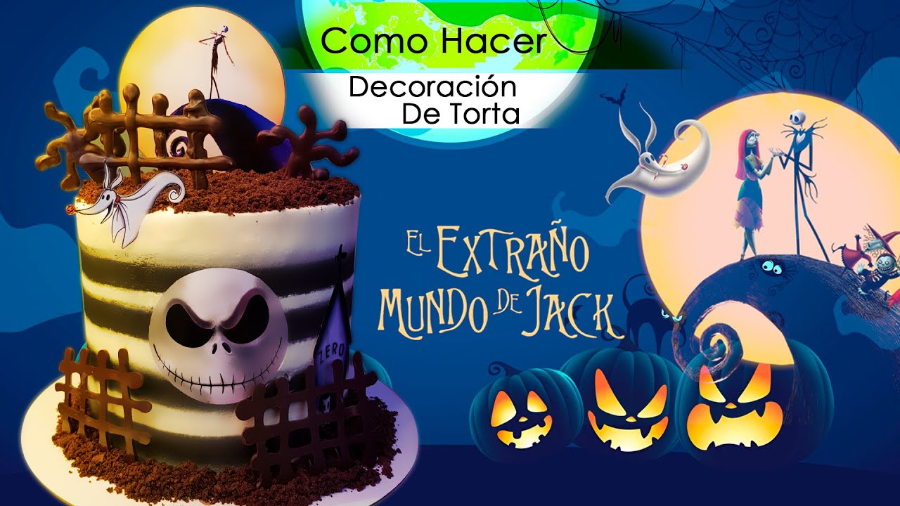 Como Hacer una Decoración de Torta | El Extraño Mundo de Jack | Halloween -  YouTube