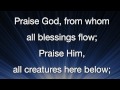 Doxology praise god from whom all blessings flow instrumental