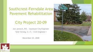 Southcrest-Ferndale Area Pavement Rehab Project