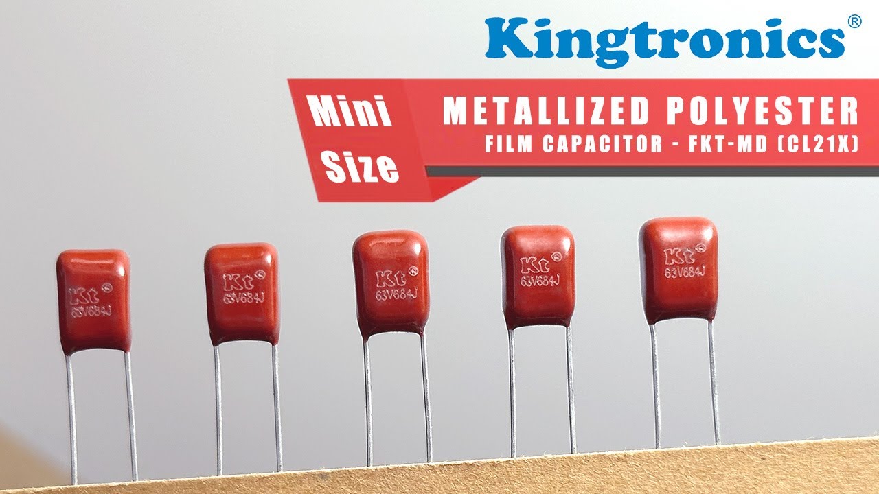 Kingtronics FKT-MD Mini Size Metallized Polyester Film Capacitor with fast L/T