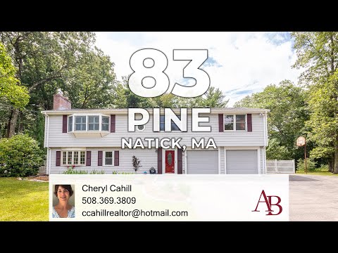 83 Pine Street, Natick, MA home video tour