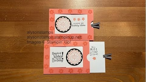 Window Slider Surprise Card Stamping Tutorial Technique Tuesday