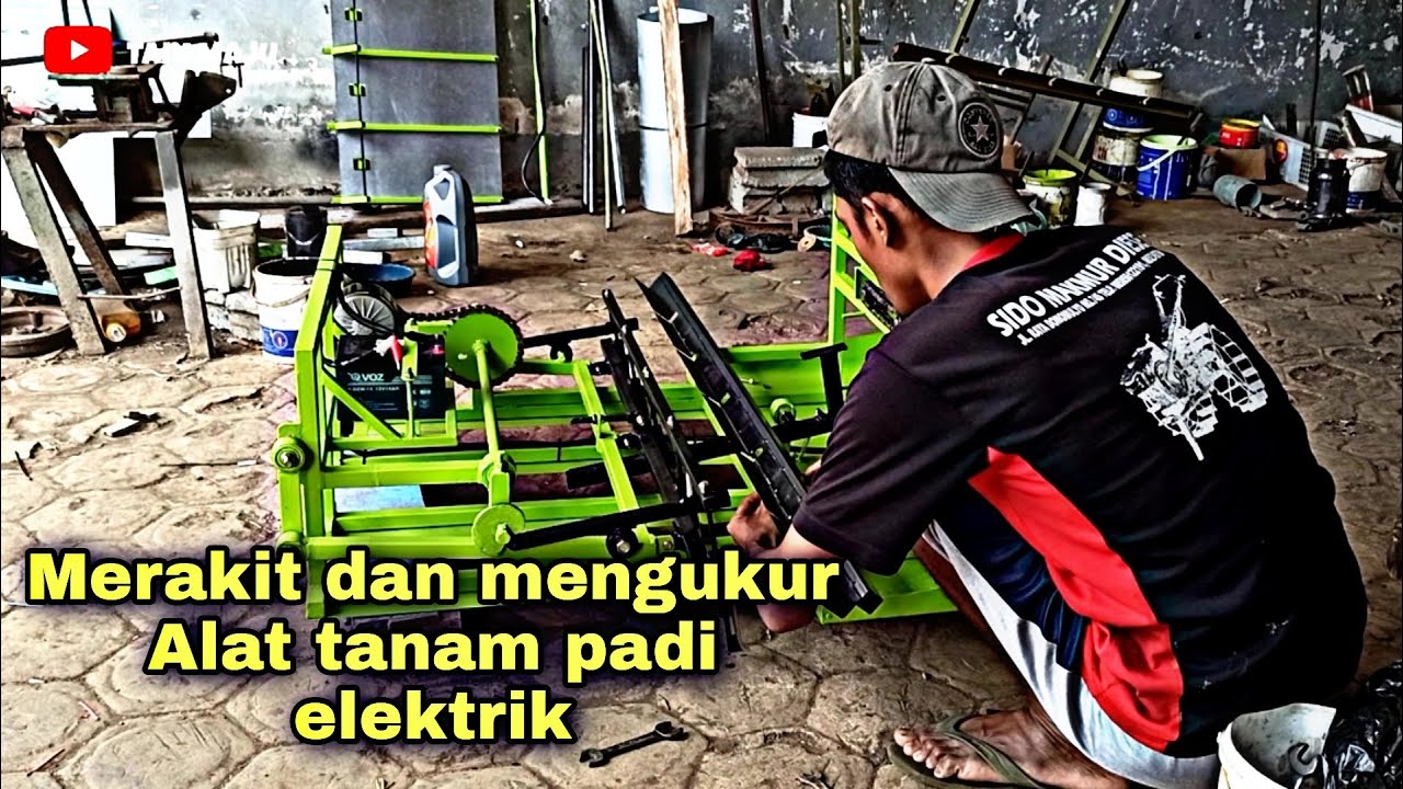 Merakit dan mengukur Alat tanam padi elektrik