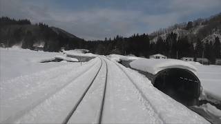 【前面展望動画】秋田内陸縦貫鉄道 急行もりよし 2026除雪完了で運転再開初日 角館→鷹巣