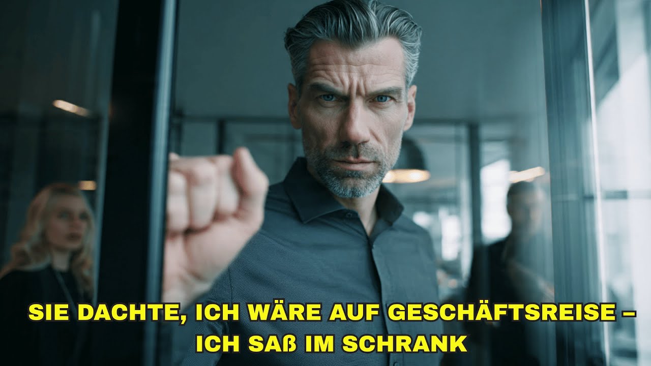 Meine Frau dachte, ich wäre auf Geschäftsreise – aber ich saß im Schrank und hörte alles. Neun