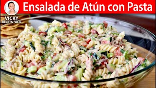 ENSALADA DE ATUN CON PASTA | Vicky Receta Facil