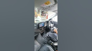 Maruti Suzuki 2025 brezza without wiring cutting install Android infotainment system #shortvideo