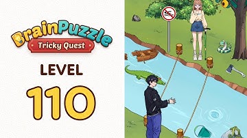 Brain Puzzle: Tricky Quest Level 110 Build Bridge Cross