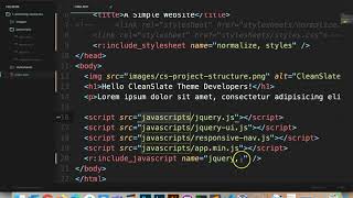 CleanSlate Theme Development Tutorial Series - #10 Including CSS, JavaScript & Images