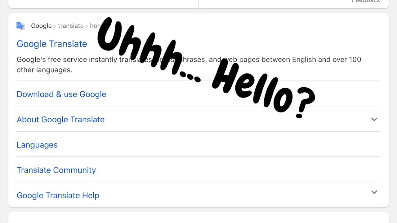 Having a conversation with google translate YouTube