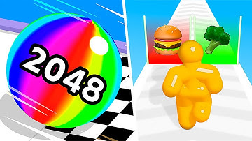 Ball Run 2048 vs Tall Man Run - All Levels Update Gameplay Walkthrough Android & IOS - NEW APK!