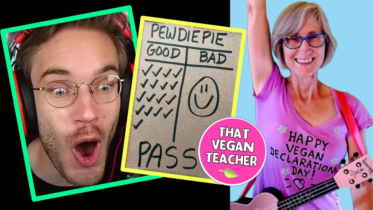 Happy Vegan Declaration Day @PewDiePie! You passed your first assignment! I'm so proud of you!