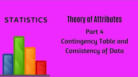 Theory of Attributes - Part 4 -  Statistics