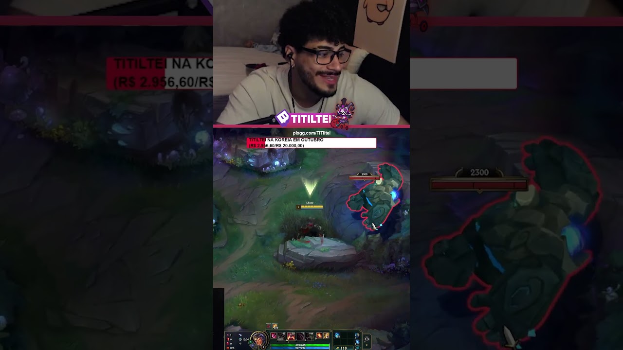 NUNCA INVADA UM MONO SHACO! 🤡🔪 #leagueoflegends #academiadowildrift