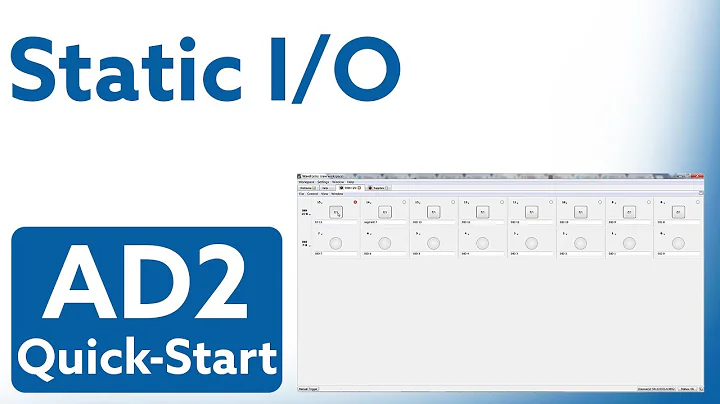 Analog Discovery 2 QuickStart: Video 11 - Static I/O