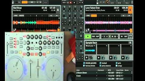 Traktor 2 Mapping for Vestax VCI-100 Tutorial Browsing and Transports (Part 1)