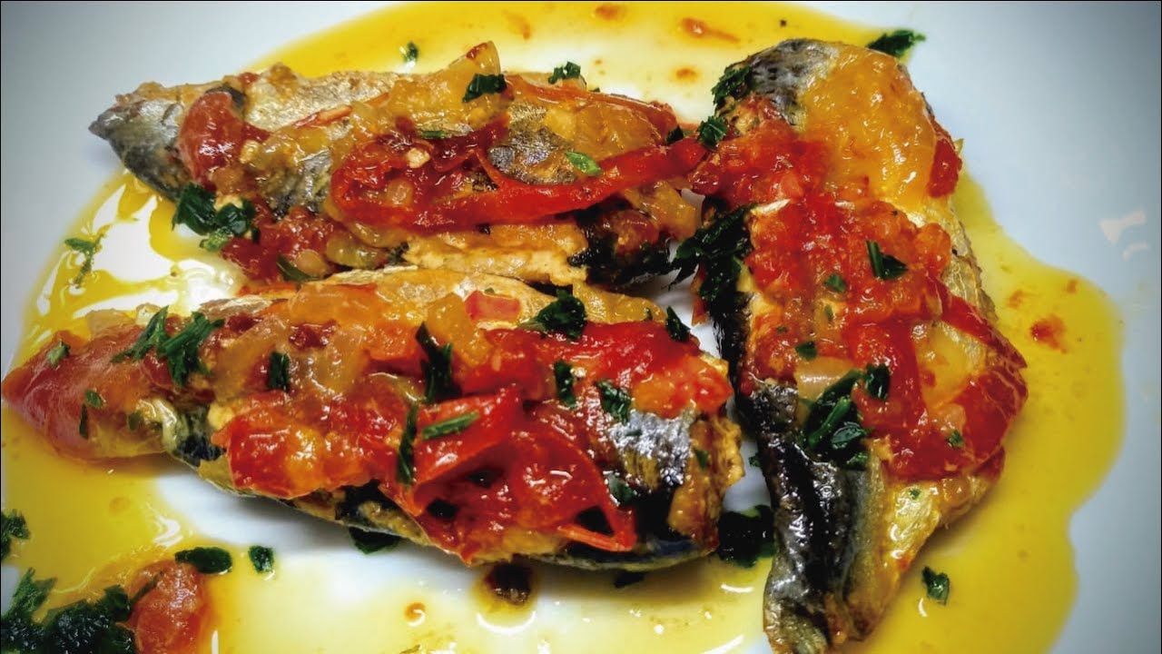 Sardinha escabeche receita da mamãe deliciosa YouTube