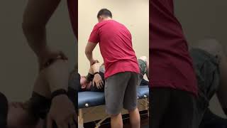 Mid thoracic manipulation performed by Dr. Berry
