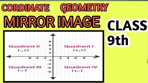 mirror Image of a cordinate in cartesian plane about x axis and y about y axis