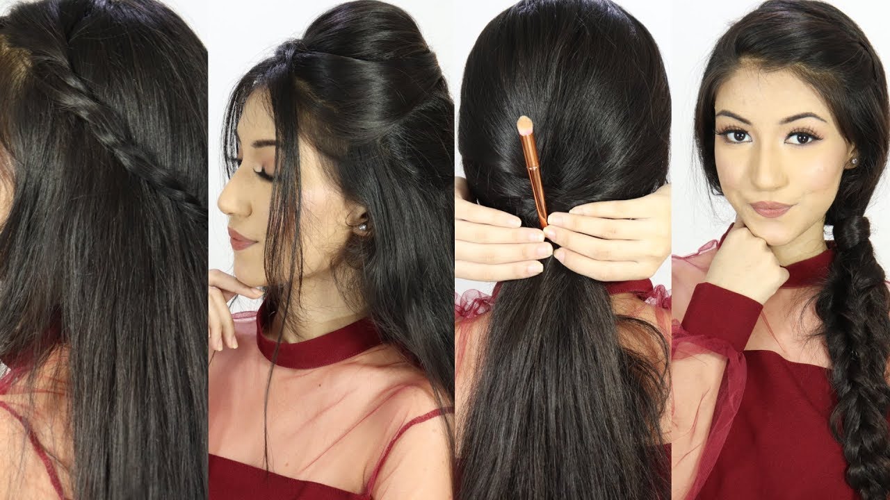 New Beautiful Easy Hairstyle For Party or Wedding  Long Hairstyles For  Girls  YouTube