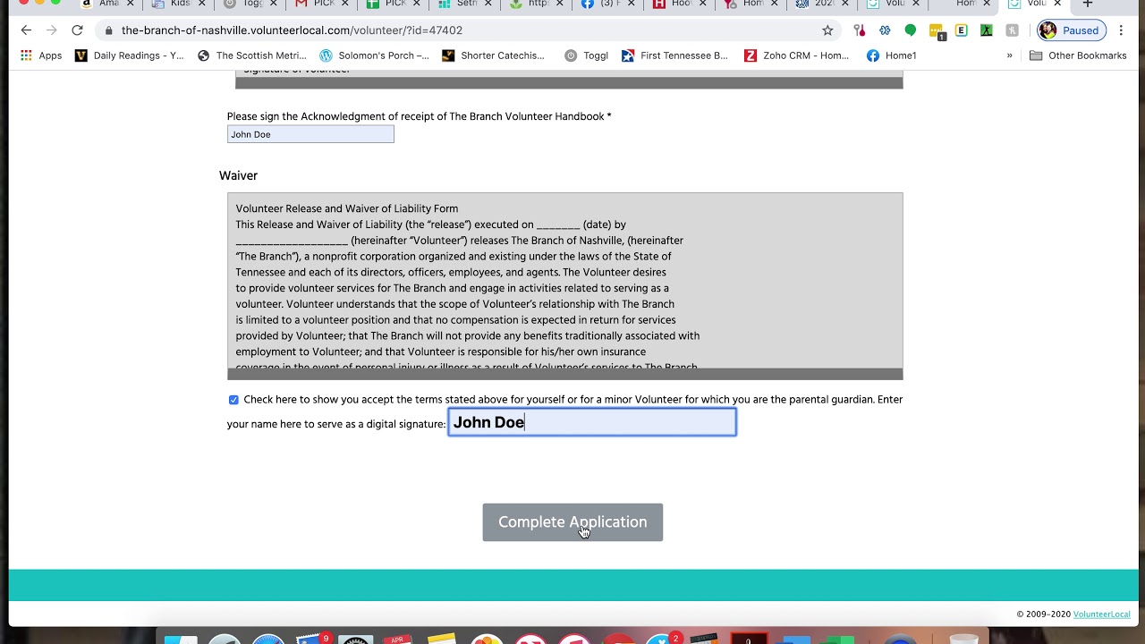 How to Sign up to Volunteer at the Branch
