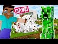 CREEPER DESTROYED OUR HOUSE!!