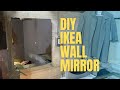 【DIY】IKEAのシンプルなウォールミラーを取り付けたら生活が少し豊かになったんだな〜/Wall mirror/壁付け鏡