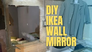 【DIY】IKEAのシンプルなウォールミラーを取り付けたら生活が少し豊かになったんだな〜/Wall mirror/壁付け鏡