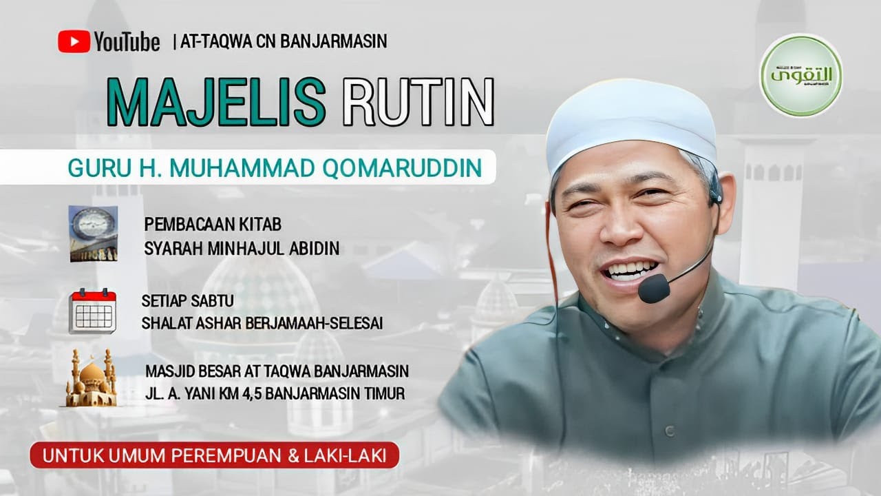 🔴Live📽 Pengajian Rutin Setiap Sabtu Ba'da Ashar bersama KH MUHAMMAD QOMARUDDIN | 2/7/2026