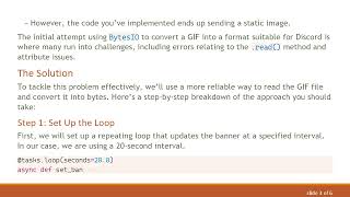 How to Successfully Change Your Discord Banner GIF with Python discord.py
