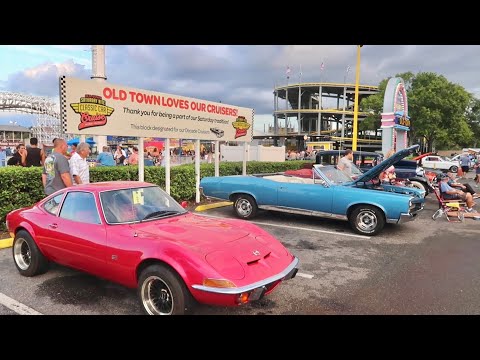 Old Town Kissimmee Saturday Night Classic Car Cruise Is STILL Going Strong - Fun Spot Walk Thru 2022