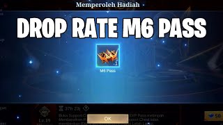 TEST DROP RATE M6 PASS & EXP PASS DI M6 SUPPORT CHEST MOBILE LEGENDS