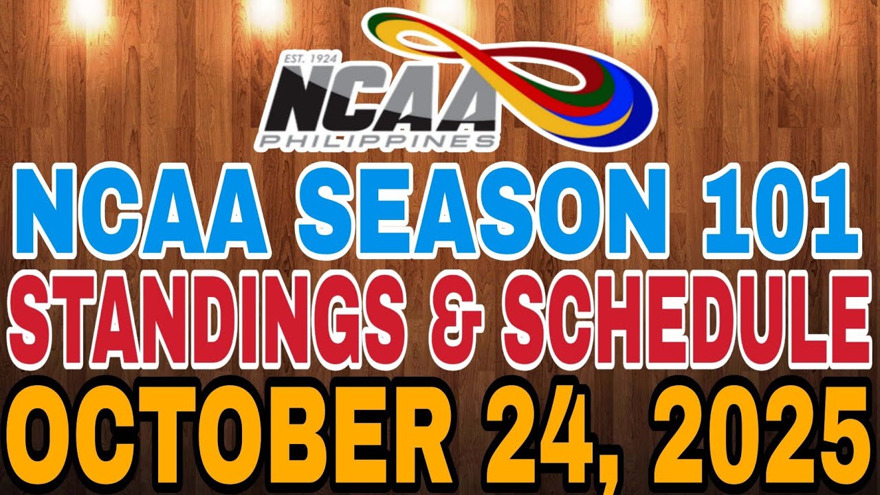 🔴 NCAA STANDINGS & SCHEDULE | OCTOBER 22 - 24, 2025 | NCAA MEN'S BASKETBALL SEASON 101