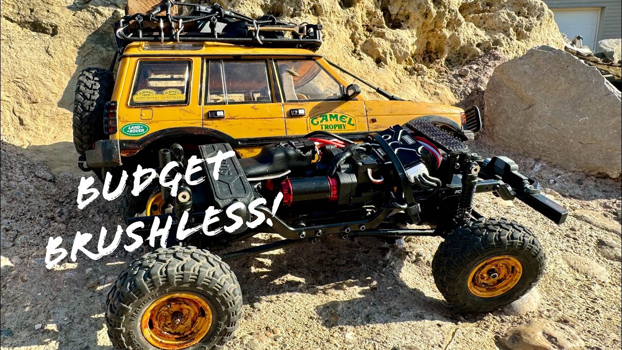 FMS FCX24M Budget Brushless! Aliexpress motor Install and Running!