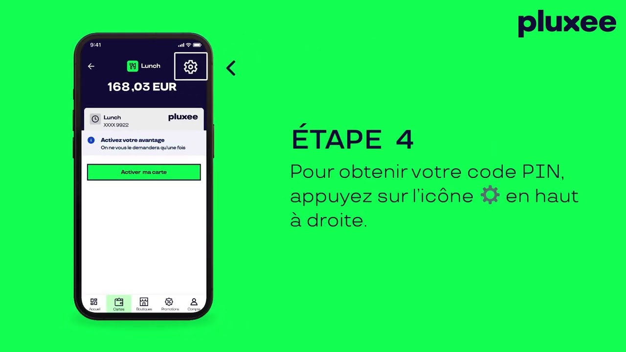 Comment activer ma Pluxee Card.