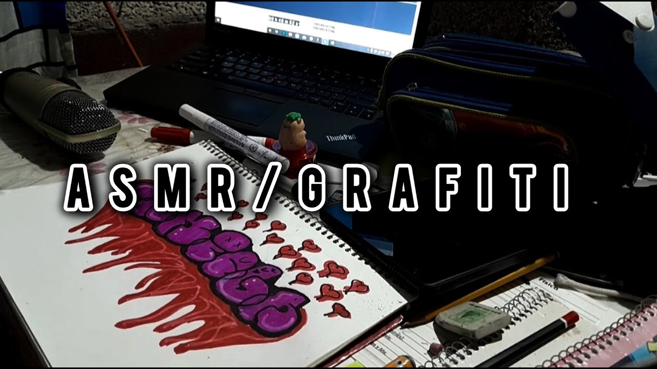 ASMR/ Dibujamos #4: Grafiti 👨‍🎨