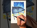 The Way Home Beneath the Umbrella #art #acrylicscenery #painting #relaxing
