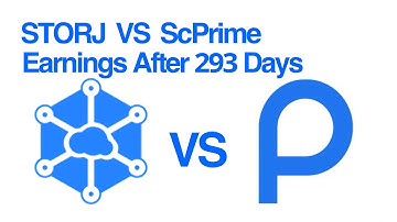 Storj VS ScPrime | 293-day Earnings | which has best profit? | Data Compare.
