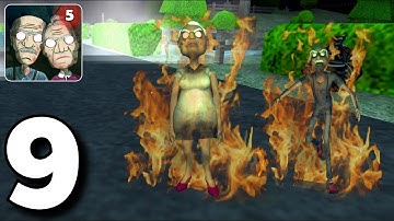 Granny and Grandpa 5 Origin - Escape Roasted Meat | Gameplay Walkthrough PART 9 (iOS,Android)