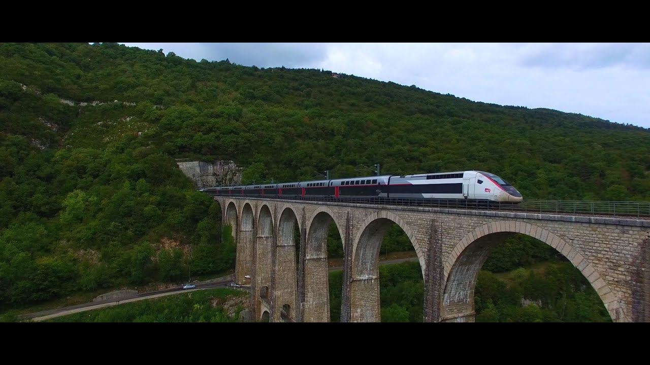 [YouDrone] 4K I DJI Phantom 3 Pro I Train - bridge I TGV - Viaduc - YouTube