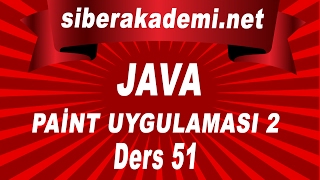 Java Paint Uygulaması 2 - Ders 51