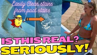 Amazingly simple! How to clean rust and stains from your Pool Stairs