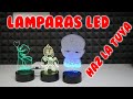 Lamparas Led con metacrilato - corte laser