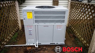 Installing A BOSCH 18.5 SEER Variable Speed HEAT PUMP Package Unit | HVAC Replacement