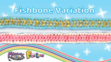 Fishbone Variation Monster Tail® Finger Loom® Tutorial by Michelle | Rainbow Loom® | Beginner Design