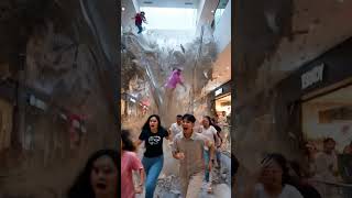 Mall Ceiling Collapses on Shoppers - Raw Phone #MallCollapse #CeilingFail #ShoppingDisaster