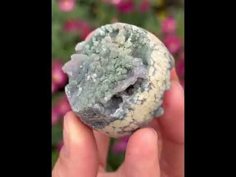 ВИНОГРАДНИЙ АГАТ Халцедон - натуральний камінь - Індонезія, видео 1