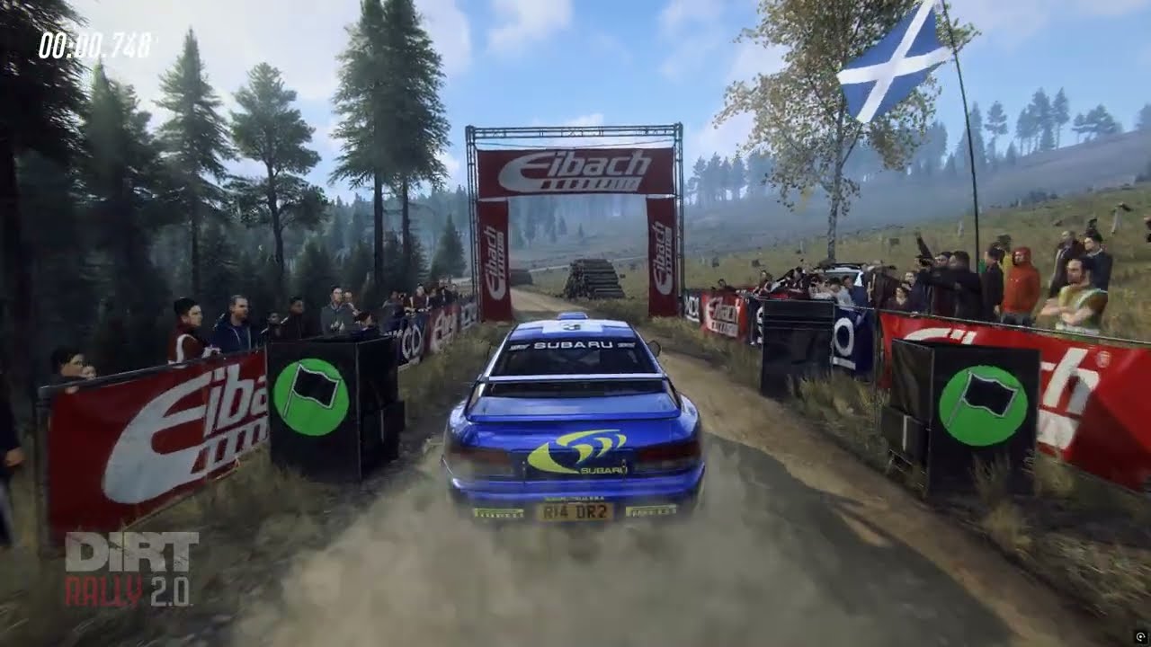 Dirt Rally 2.0 | 2nd CMR Forest Stages | Impreza S4 | SS10/10 (Newhouse Bridge) - Replay Chase Cam