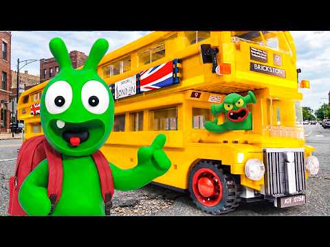 Pea Pea Tries a Double Decker Bus Ride with His Friend – Will It Go Smoothly ?